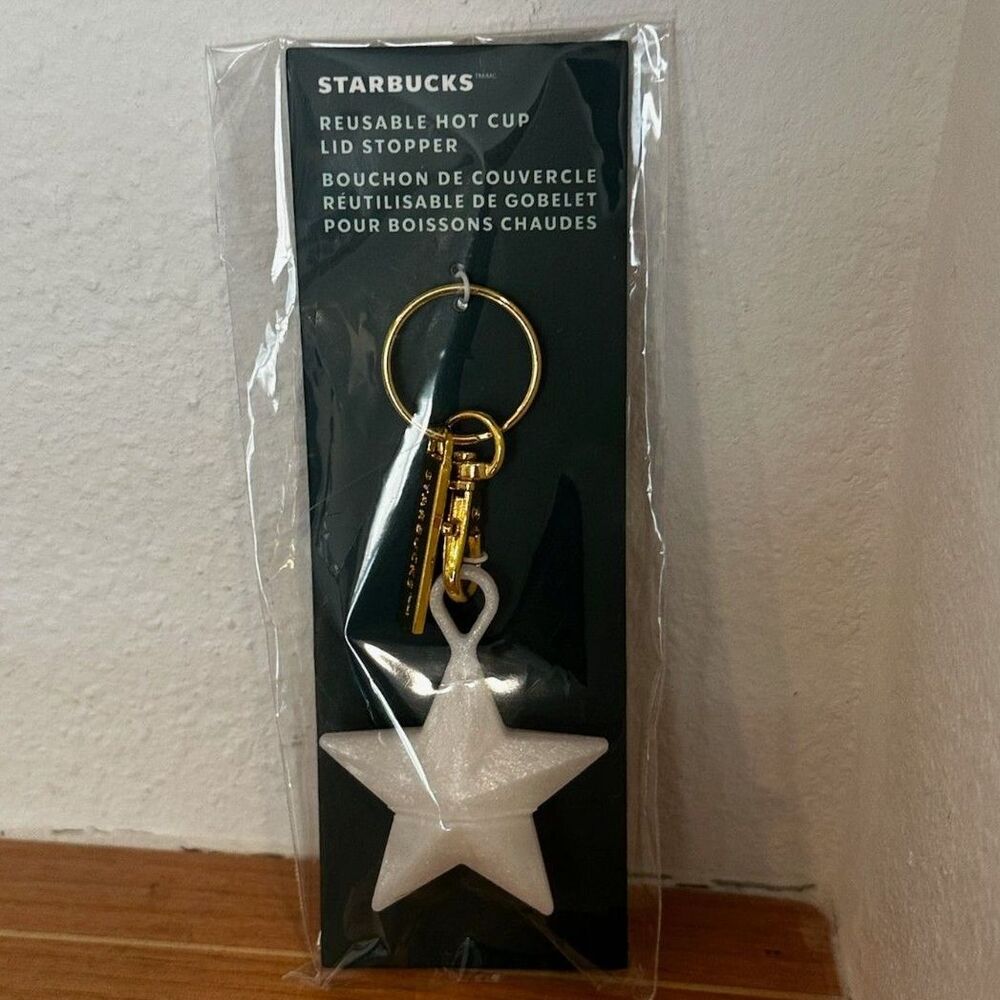 Starbucks 2024 Holiday Reusable Star Hot Cup Lid Stopper NWT